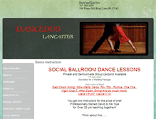 Tablet Screenshot of danceduolancaster.com